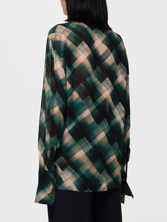 25FW 드리스 반 노튼 블라우스 0107712108 605 Green - DRIES VAN NOTEN