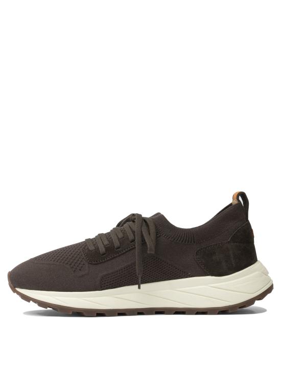 25FW 헨더슨 스니커즈 APOLLO254KNIT FONDENTE SUEDE MODICA Brown - HENDERSON