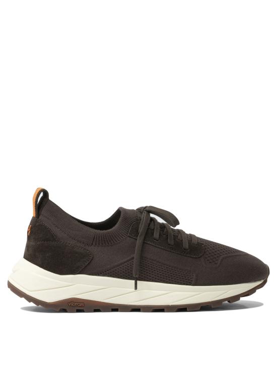 25FW 헨더슨 스니커즈 APOLLO254KNIT FONDENTE SUEDE MODICA Brown