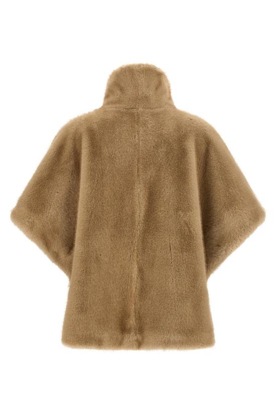 25FW 핑코 페이크 퍼 케이프 103837A2PIC60 Beige - PINKO