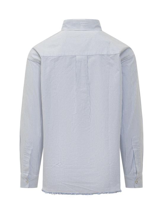 25FW 아미시 긴팔 셔츠 AMU128CG350124 C0153 WHITE BLUE - AMISH