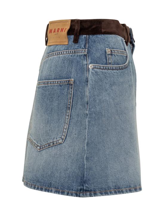 25FW 마르니 데님 스커트 GOJD0457QSUSCY44 00B96 DENIM - MARNI