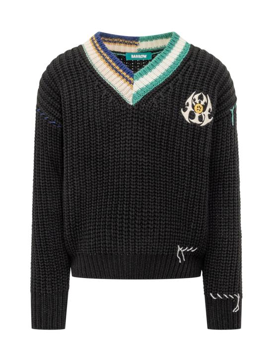 25FW 바로우 스웨터 F5BWWOJP110 110 NERO