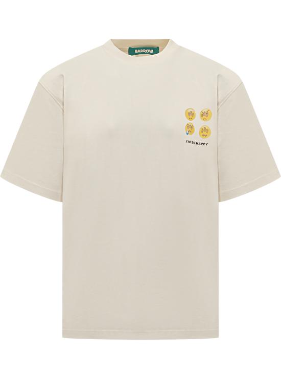 25FW 바로우 반팔 티셔츠 F5BWUATH086 013 CREMA