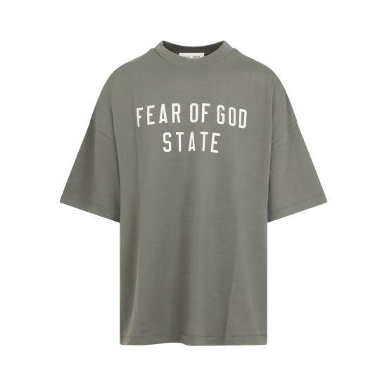 25FW 피어오브갓 반팔 티셔츠 125SP254477FMOSS DOM - FEAR OF GOD