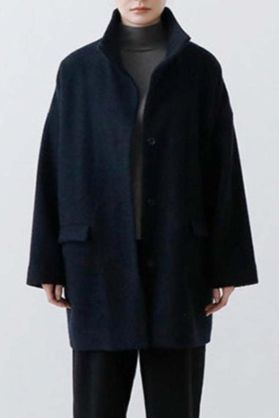  에밤에바 코트 에밤 에바 리뉴 울 스탠드  차콜