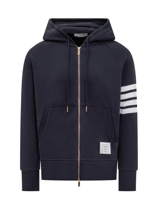 26SS 톰브라운 클래식 루프백 4바 풀 지퍼 후디 MJT022H00535 461 BLU