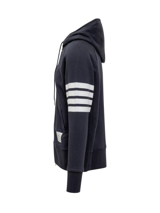 26SS 톰브라운 클래식 루프백 4바 풀 지퍼 후디 MJT022H00535 461 BLU - THOM BROWNE