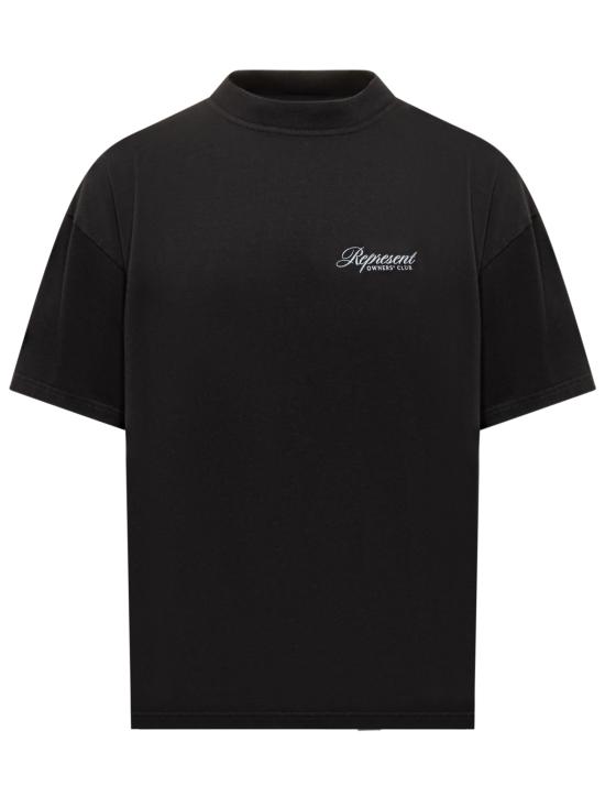 26SS 리프레젠트 반팔 티셔츠 OCM41201 001 BLACK