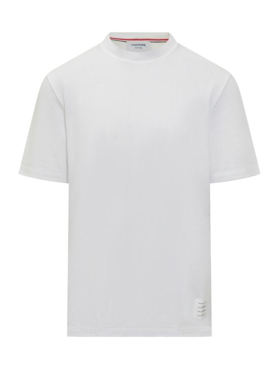 26SS 톰브라운 반팔 티셔츠 MJS123A00050 100 WHITE