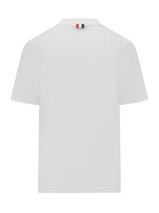 26SS 톰브라운 반팔 티셔츠 MJS123A00050 100 WHITE - THOM BROWNE