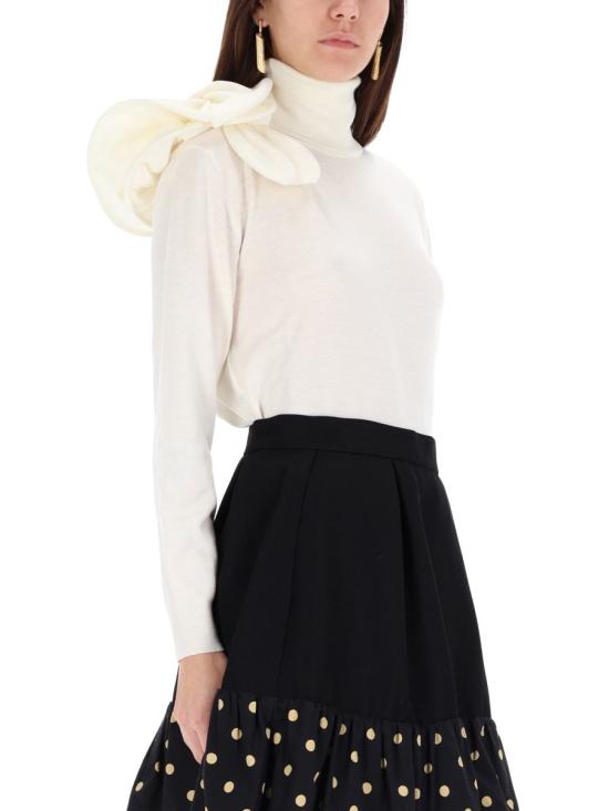 25FW 모스키노 스웨터 09035401 0001 WHITE - MOSCHINO