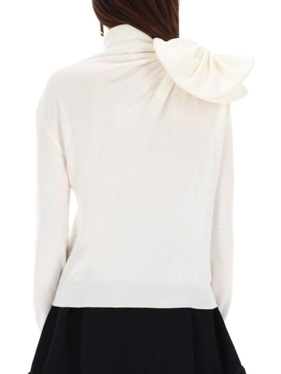 25FW 모스키노 스웨터 09035401 0001 WHITE - MOSCHINO