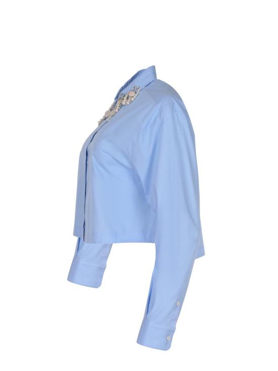 25FW 핑코 셔츠 105620 A2EUE82 BLUE - PINKO