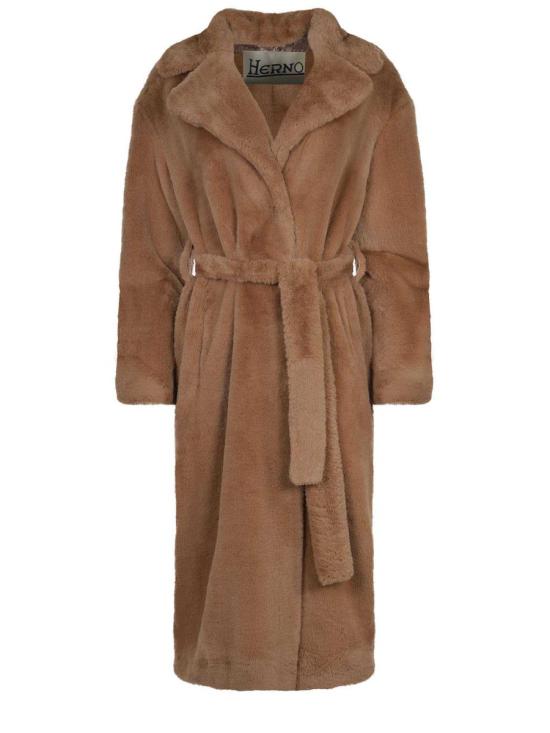 25FW 에르노 소프트 얼터너티브 퍼 코트  CA000586D12422 2157 Brown