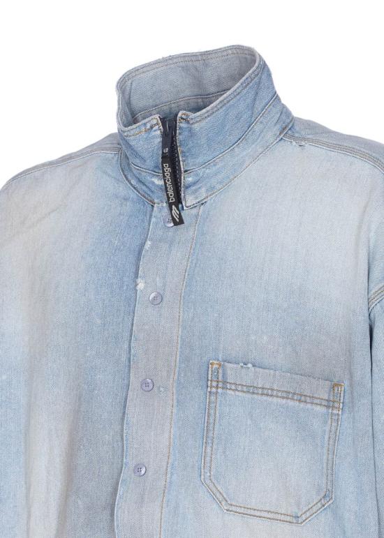 25FW 발렌시아가 긴팔 셔츠 850059TTWA34200 BLUE - BALENCIAGA