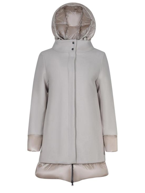 25FW 에르노 에코울 & 나일론 울트라라이트 A-셰이프  PI001966D33344 1985 Beige - HERNO