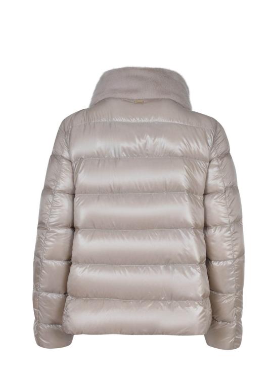 25FW 에르노 울트라라이트 나일론 & 레이디 얼터너티브 퍼 케이프  PI002017D12017Z 1985 Beige - HERNO