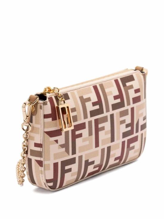 25FW 펜디 FF 패브릭 체인 바게트 파우치 8BS073AV1YF1TVK - FENDI