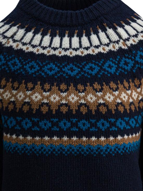 25FW [키즈] 몽클레어 캐시미어 니트 9C00011 M1115778 Blue - MONCLER