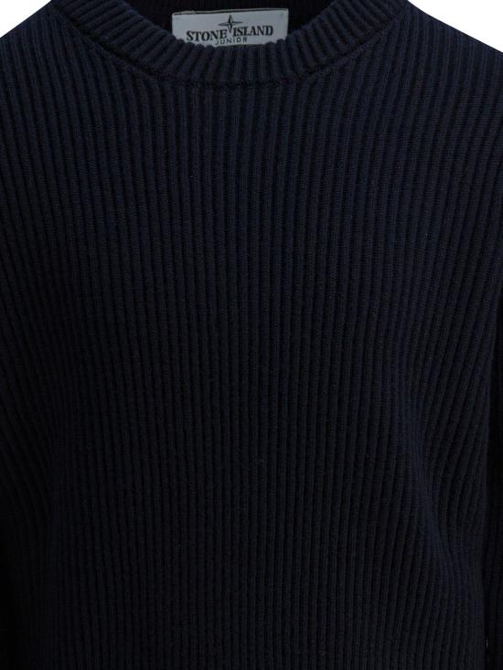 25FW [키즈] 스톤 아일랜드 캐시미어 니트 5100010S0C02V0020 Blue - STONE ISLAND