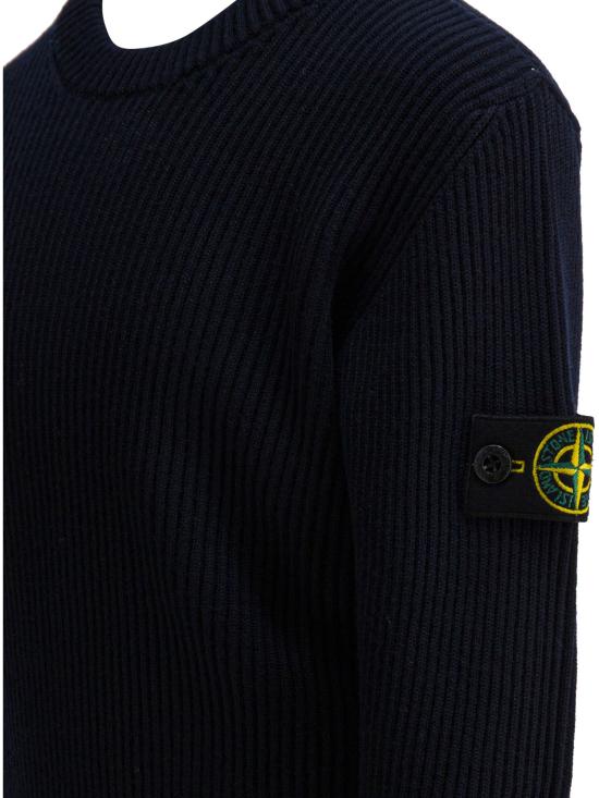25FW [키즈] 스톤 아일랜드 캐시미어 니트 5100010S0C02V0020 Blue - STONE ISLAND