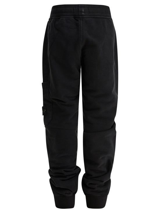 25FW [키즈] 스톤 아일랜드 스트레이트 팬츠 6200001S0A20V0029 Black - STONE ISLAND
