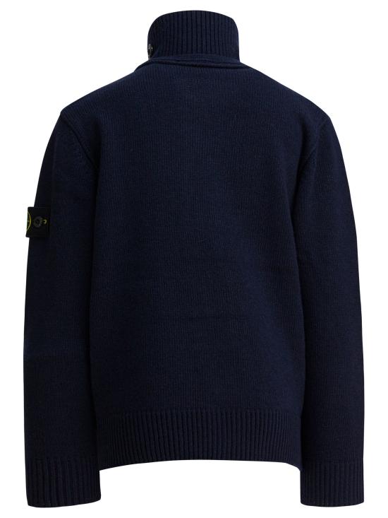 25FW [키즈] 스톤 아일랜드 터틀넥 니트 5100003S00M1V0020 Blue - STONE ISLAND