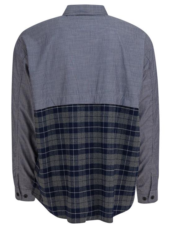 25FW 꼼데가르송 긴팔 셔츠 HP B018 W251 NVY WHT XGRY N Black - COMME DES GARCONS