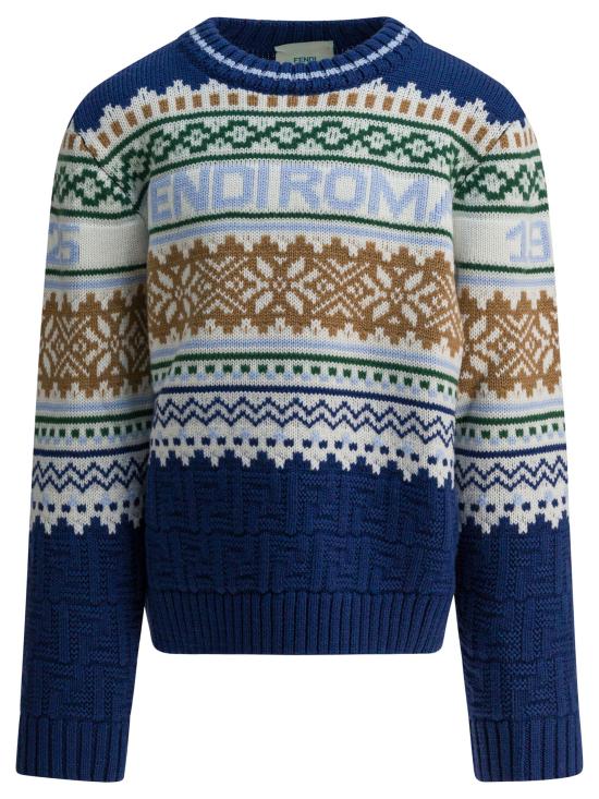 25FW [키즈] 펜디 니트/스웻셔츠 JMG135AYMSF1I11 Blue