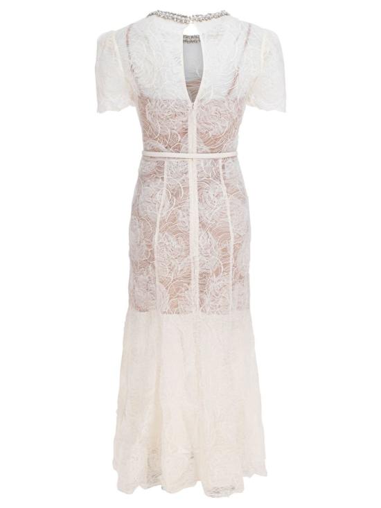 25FW 셀프 포트레이트 원피스 PF25 036M CCREAM Beige - SELF PORTRAIT