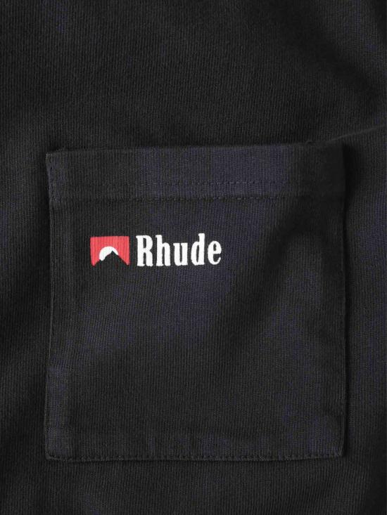 25FW 루드 긴팔 셔츠 RHFW25TT03012 3159VINTAGE BLACK WHITE RED Black - RHUDE