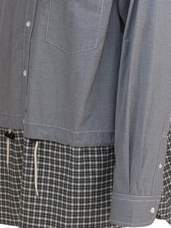 25FW 꼼데가르송 긴팔 셔츠 HP B019 W251 WHITE BLACK GREY - COMME DES GARCONS