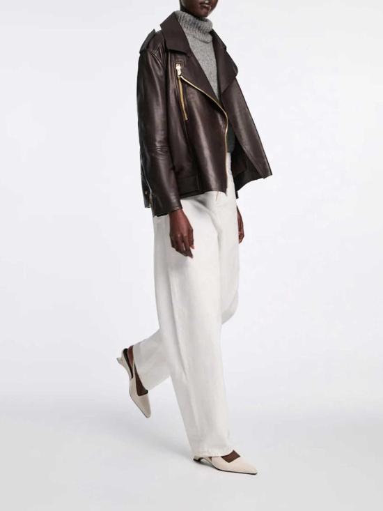 25FW 도로시 슈마허 가죽 자켓 253 244112 799BlackChoc Brown - DOROTHEE SCHUMACHER