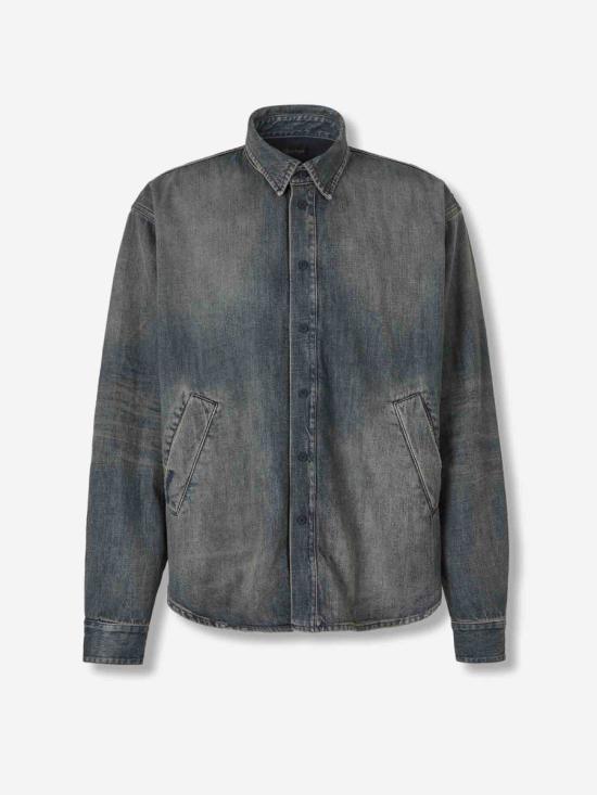 25FW 발렌시아가 데님 자켓 849923TTW76 3394NAVY DARK DENIM BLUE