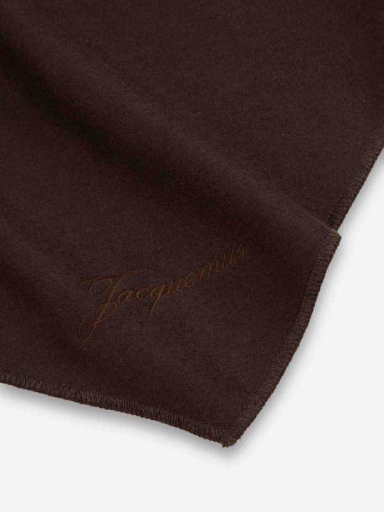 25FW 자크뮈스 머플러/스카프 25HACU00783AK00292 880DARKBROWN Brown - JACQUEMUS