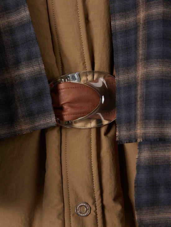 25FW 마벨 숏패딩 AMY AFW1002 MBRZ1MEDAL BRONZE Brown - MARBELL