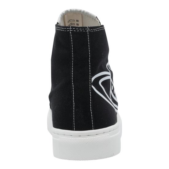 25FW 비비안웨스트우드 플림솔 하이탑 에코 스니커즈 플림솔 하이탑 에코  75010001W W015BN401 Black - VIVIENNE WESTWOOD