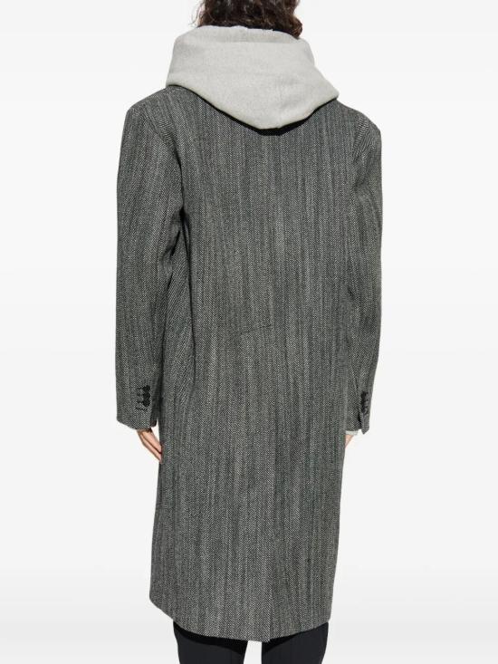 25FW 디스퀘어드2 코트 S71AA0472 D35328 001F WHITE BLACK - DSQUARED2