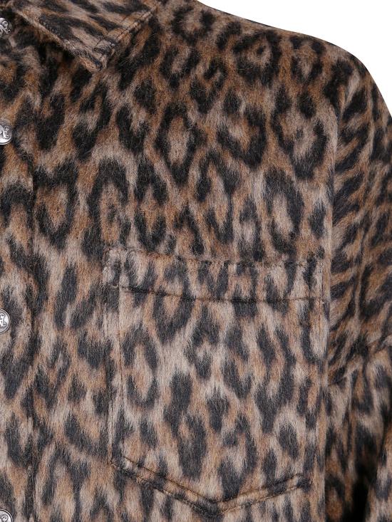 25FW 팜앤젤스 자켓 PMES002F25FAB001 6003 BROWN OFF WHITE - PALM ANGELS