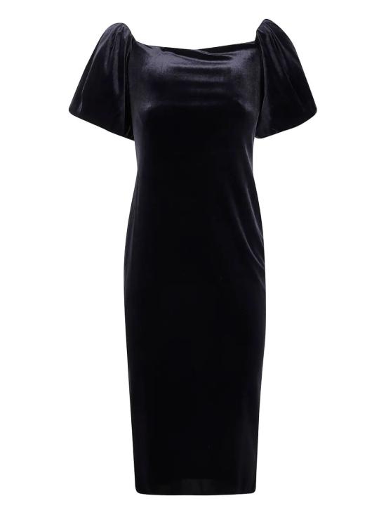 25FW 랄프 로렌 미디 원피스 253P03431 001 BLACK VELVET - RALPH LAUREN