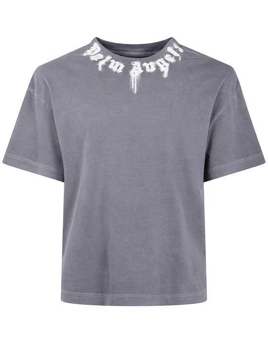 25FW 팜앤젤스 반팔 티셔츠 PMAA109F25JER009 0703 DARK GREY - PALM ANGELS