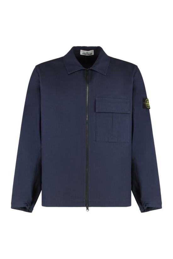 25FW 스톤 아일랜드 긴팔 셔츠 1200010S0164 V0026 BLUE