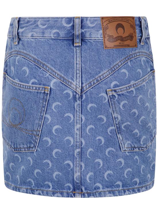 25FW 마린세르 숏 스커트 WSK057BCDEN0002 BL05 LIGHT BLUE - MARINE SERRE