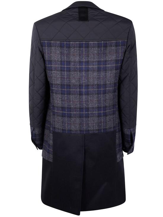 25FW 준야 와타나베 꼼데가르송 코트 WP C001 NAVY GREY BLACK - JUNYA WATANABE COMME DES GARCONS