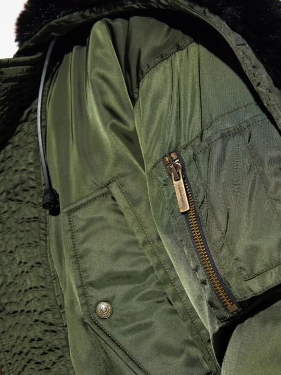 25FW 디스퀘어드2 봄버 자켓 S71AN0622 S49576 697 MILITARY GREEN - DSQUARED2