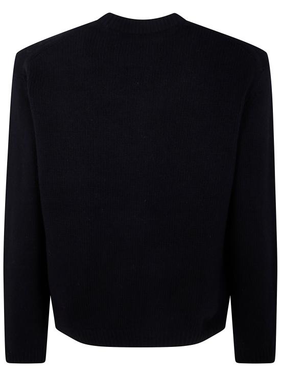 25FW 메종키츠네 드레스드 폭스 인타르시아 울 스웨터 PM00806KH0002 P199 BLACK - MAISON KITSUNE