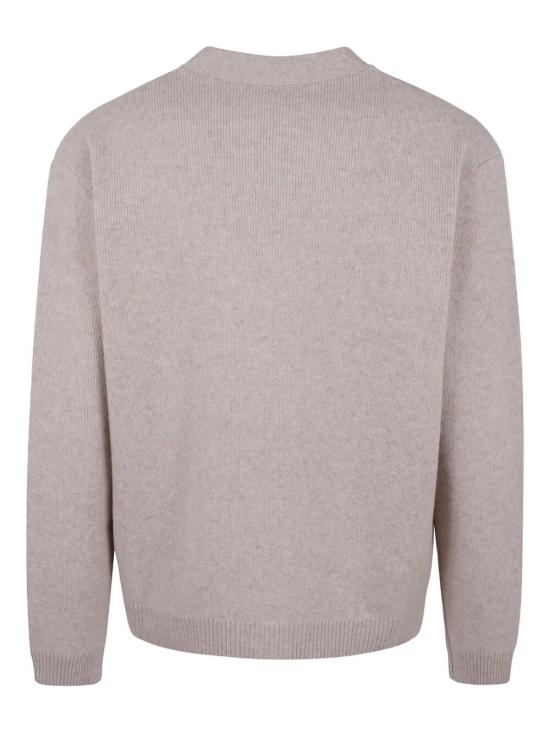 25FW 메종키츠네 폭스 헤드 밀라노 램스울 가디건 PM00510KT1180 0335 TAN BEIGE - MAISON KITSUNE