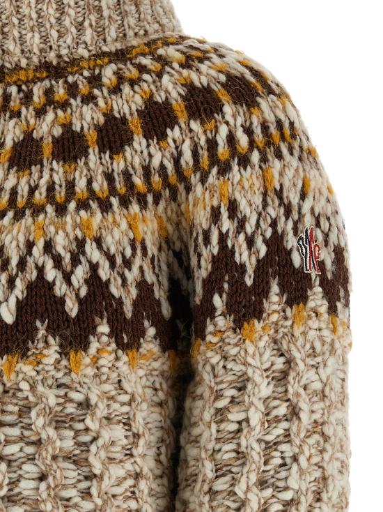 25FW 몽클레어 가디건 K20989B00013M7948F01 Beige - MONCLER