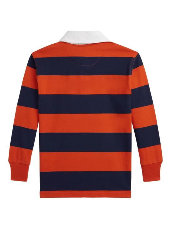 25FW [키즈] 랄프 로렌 폴로 셔츠 323882614 006 ORANGE NAVY - RALPH LAUREN